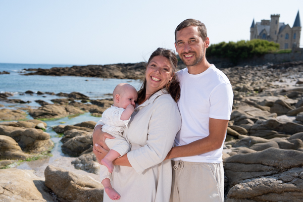 Portraits en famille à la plage
