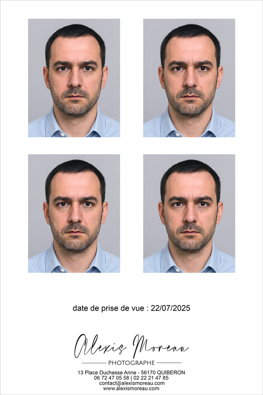 Pourquoi choisir un photographe pour vos photos d’identité à Quiberon ?