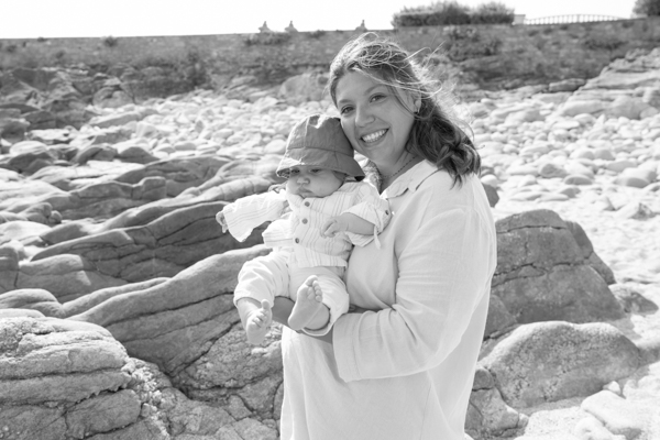 Portrait famille à la plage de Quiberon